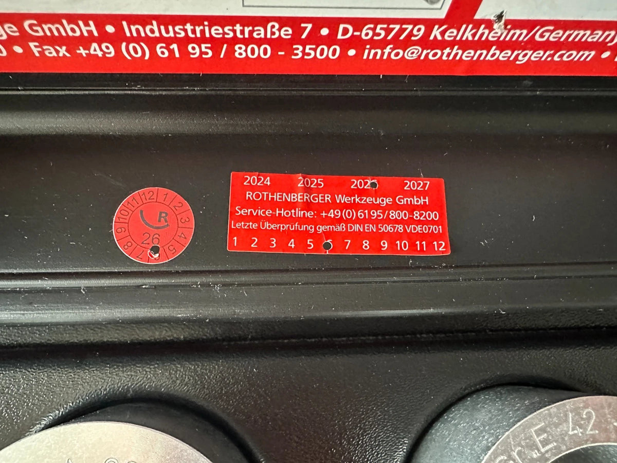 Rothenberger ROFROST TURBO II R290 Einfriergerät 2" inkl. 8 Reduziereinsätze 4004625470336