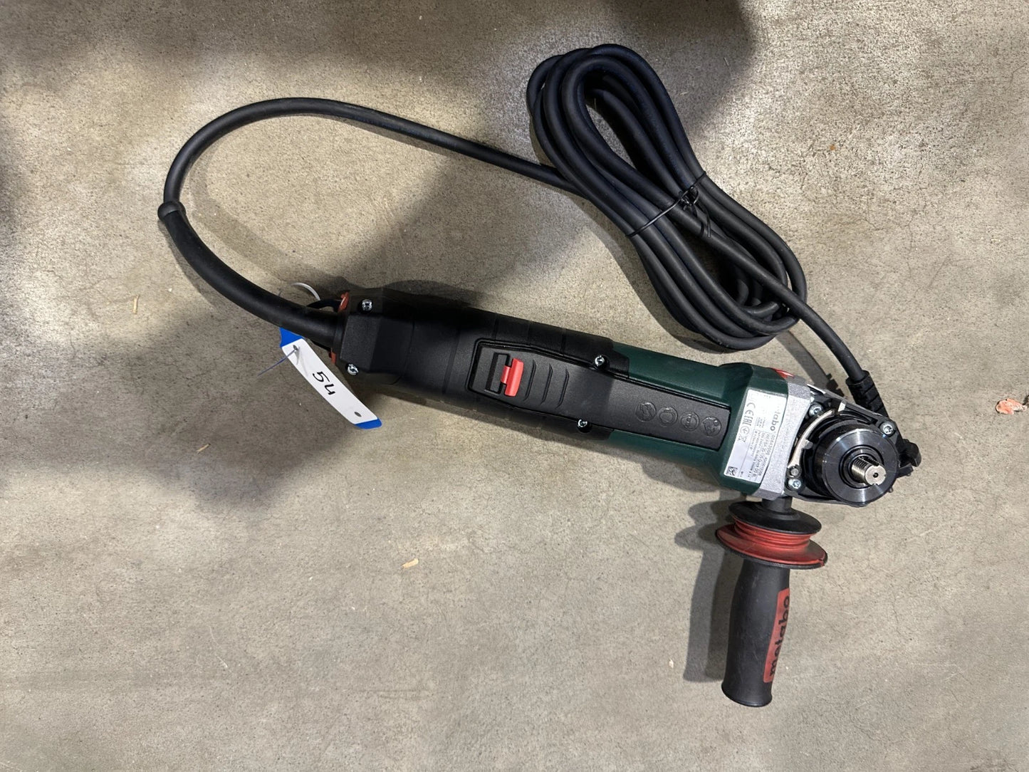 Metabo WEPBA 20-125 QUICK DS BL haakse slijper nr. 54