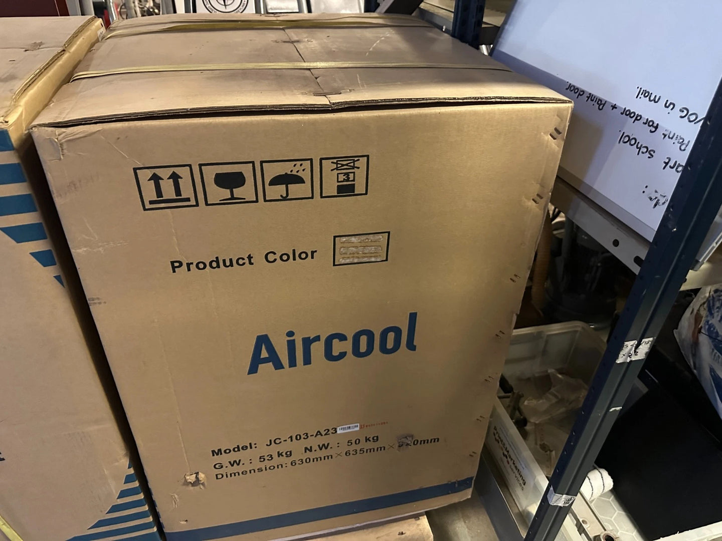 AIRCOOL JC 103-A23 wijnkoeler wijnkast wijnkoelkast met glazen deur 103L