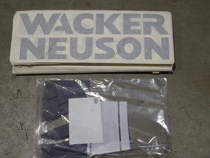 2 originele Wacker-logo stickers 160mm x 470mm