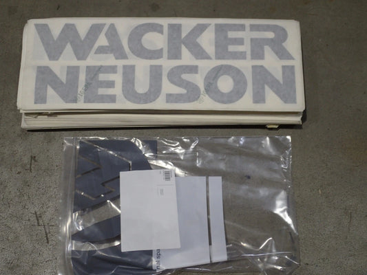 2 originele Wacker-logo stickers 160mm x 470mm