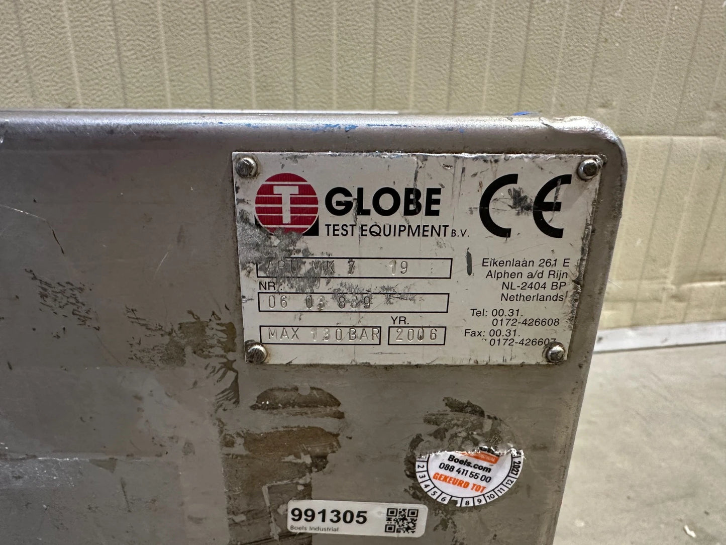 Globe APU MK7-19 High Pressure Liquid Test Pump