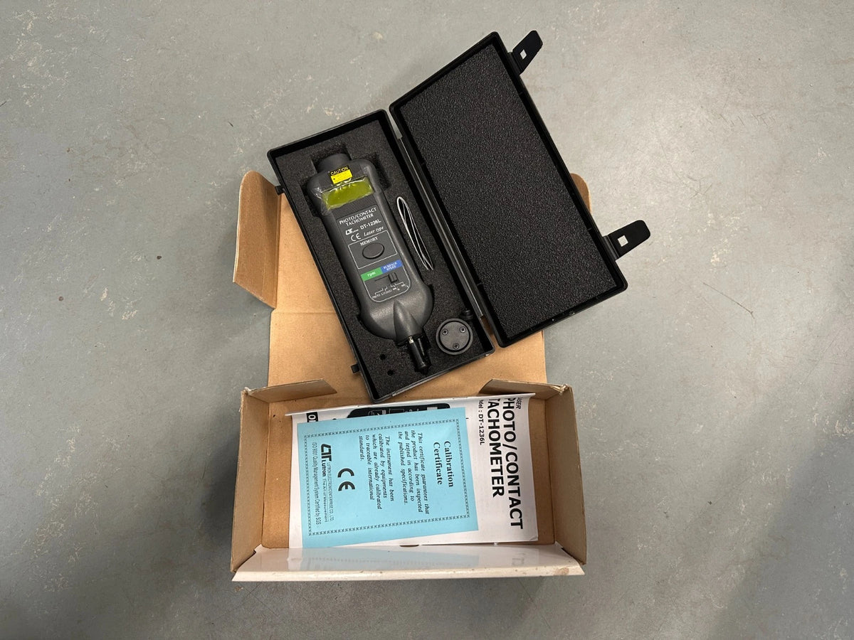 Lutron DT-1236L digitales 2-in-1 Handdrehzahlmessgerät (Tachometer)