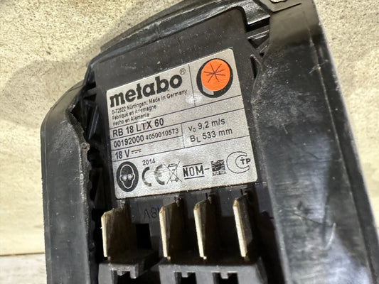 Metabo Accu Pijpbandmachine RB 18 LTX 60 18V, zonder accu/oplader Nr.95 4007430214171