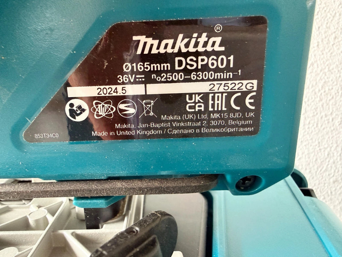 Makita DSP 601  Akku-Tauchsäge mit 1x 18V 5.0Ah Akku 1xFührungsschiene