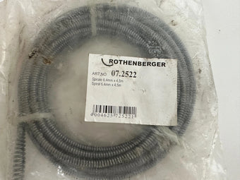 compare product Rothnenberger 07.2522 Spirale, 6,4mm x 4,5m, mit Keulenkopf - 72522