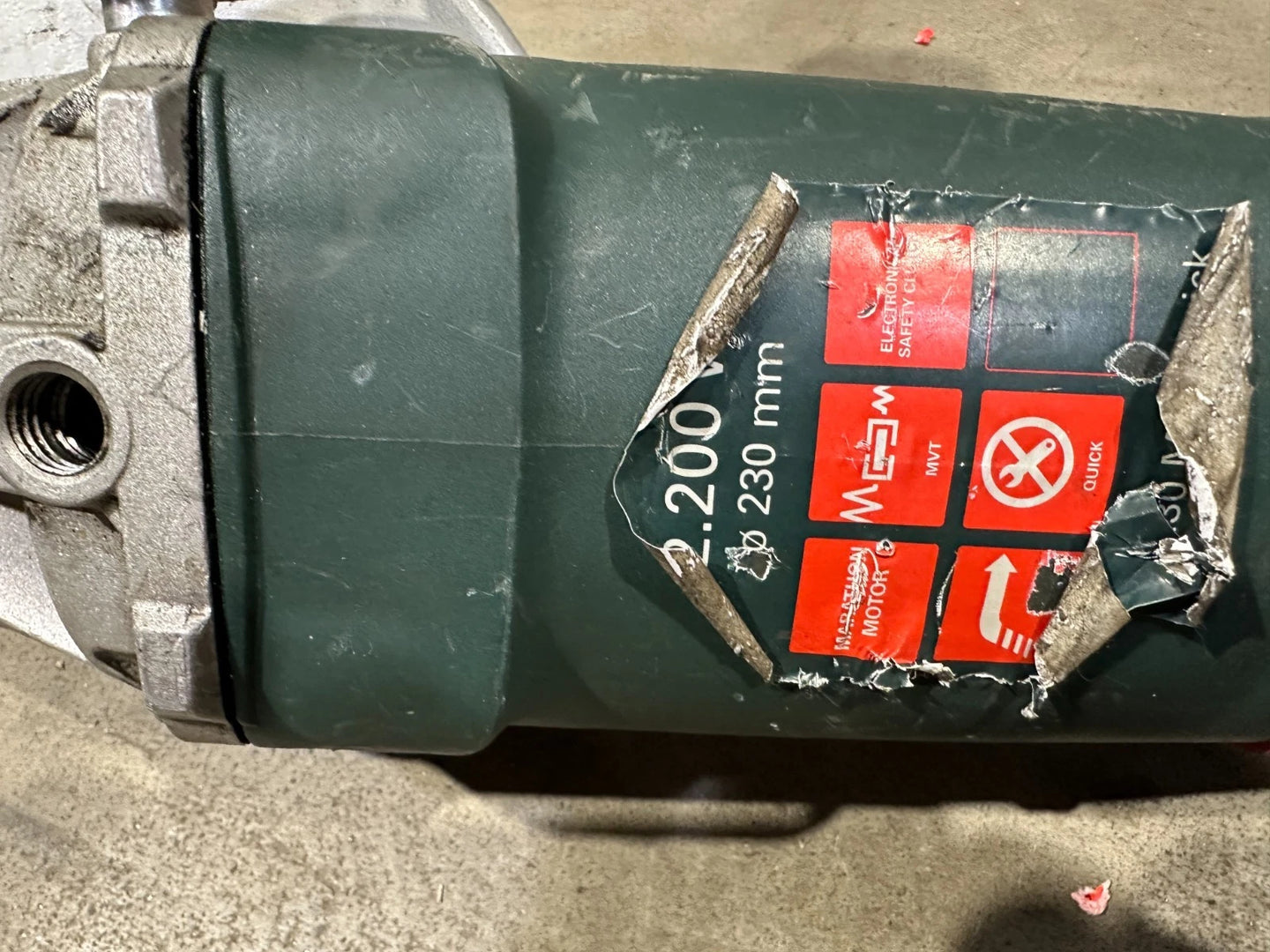 Metabo Haakse Slijper WE 22-230 MVT QUICK Nr.123