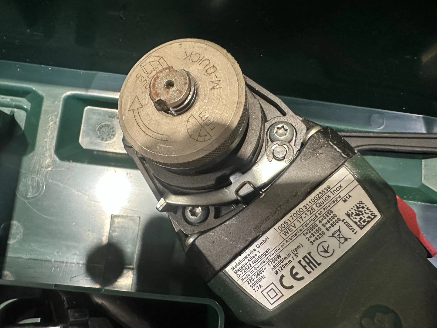 Metabo WEV 17-125 QUICK INOX haakse slijper nr. 139