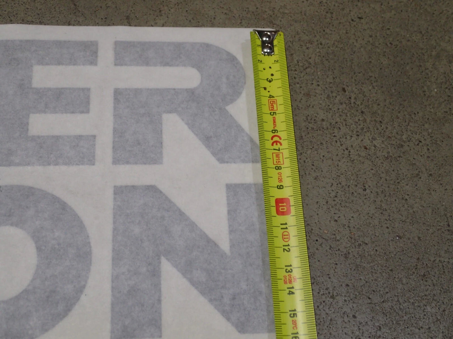 2 originele Wacker-logo stickers 160mm x 470mm
