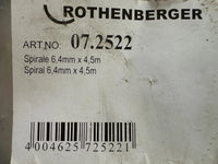 Rothnenberger 07.2522 Spirale, 6,4mm x 4,5m, mit Keulenkopf - 72522