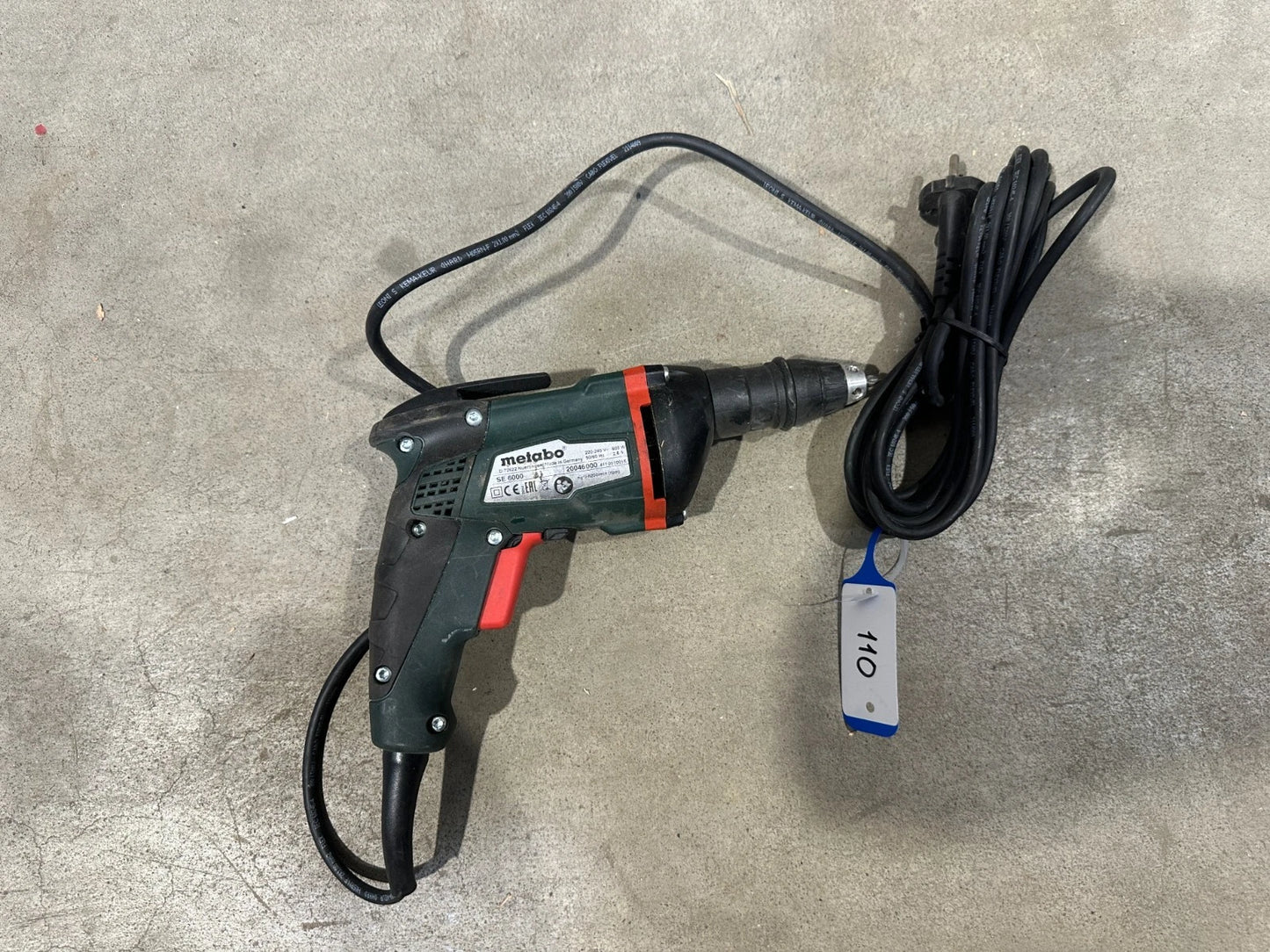 Metabo gipsplaatschroefboormachine SE 6000 boormachine nr. 110