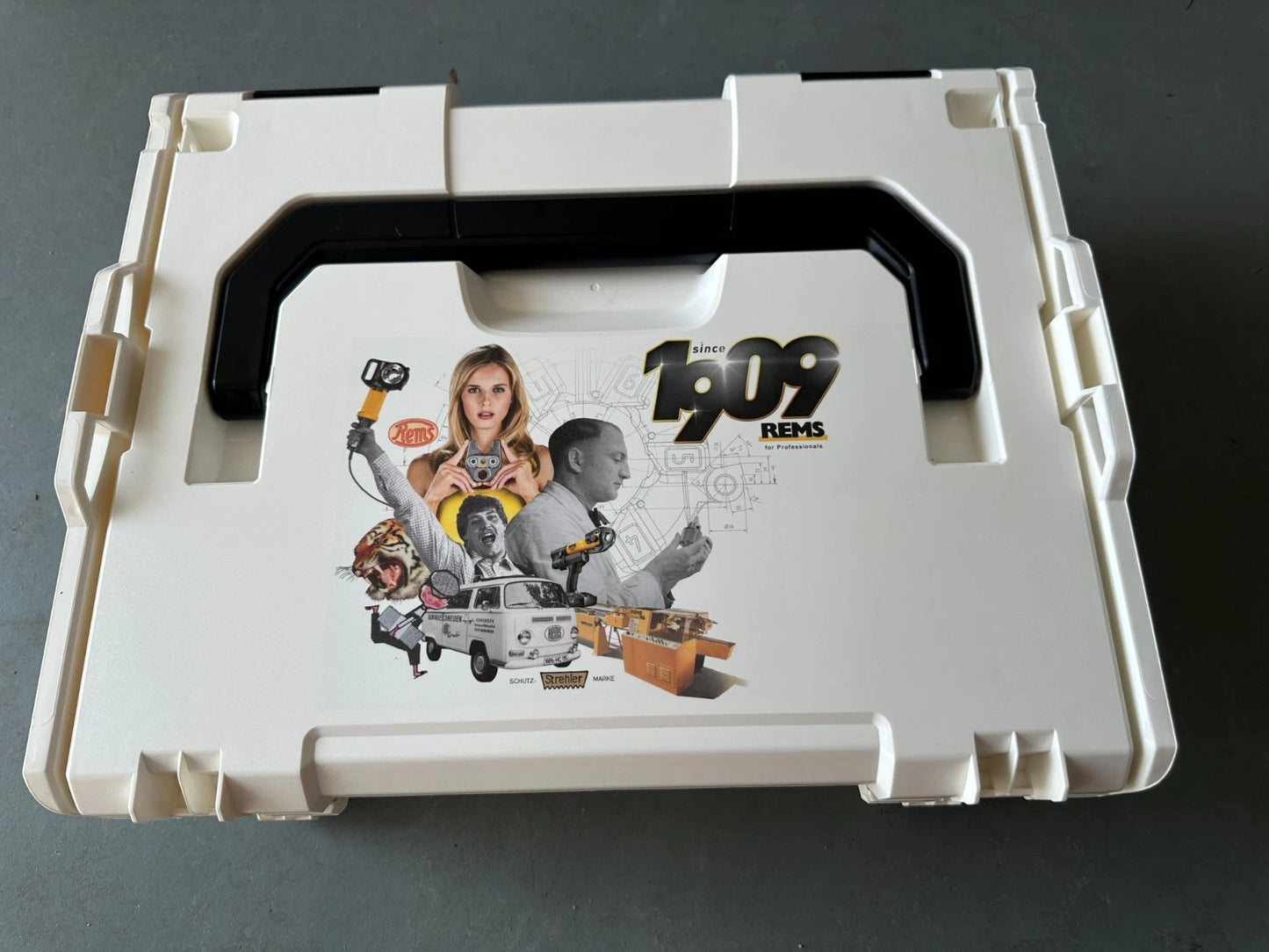 Rems-behuizing voor MINI Akku-Press ACC L-Boxx met inzetstuk voor 22V / 14,4V