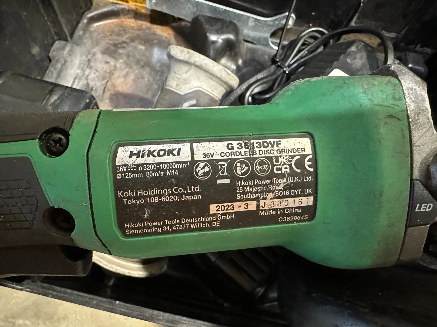 Hikoki G3613 DVF Akku Winkelschleifer..789