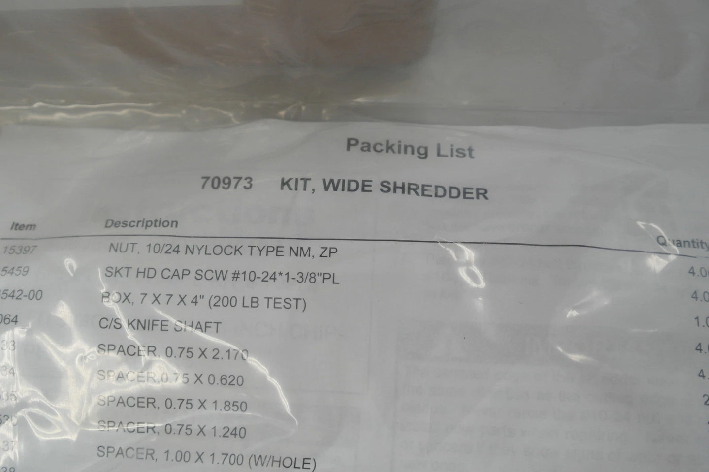 Bear Cat kleermakersmes vervangingsmes #70973 /SC3265, SC3342, SC3305 VERNIETIGER