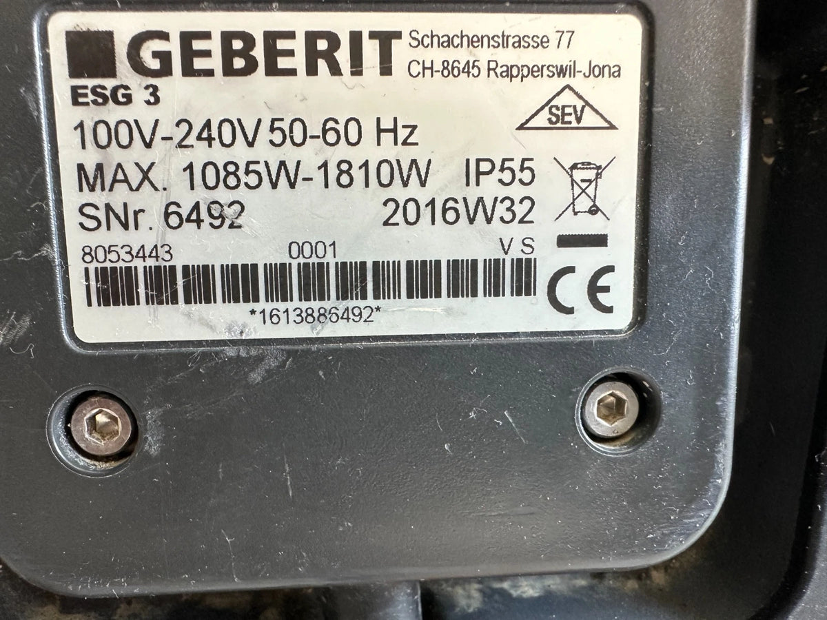Geberit ESG 3 Elektroschweißgerät Elektromuffenschweißgerät
