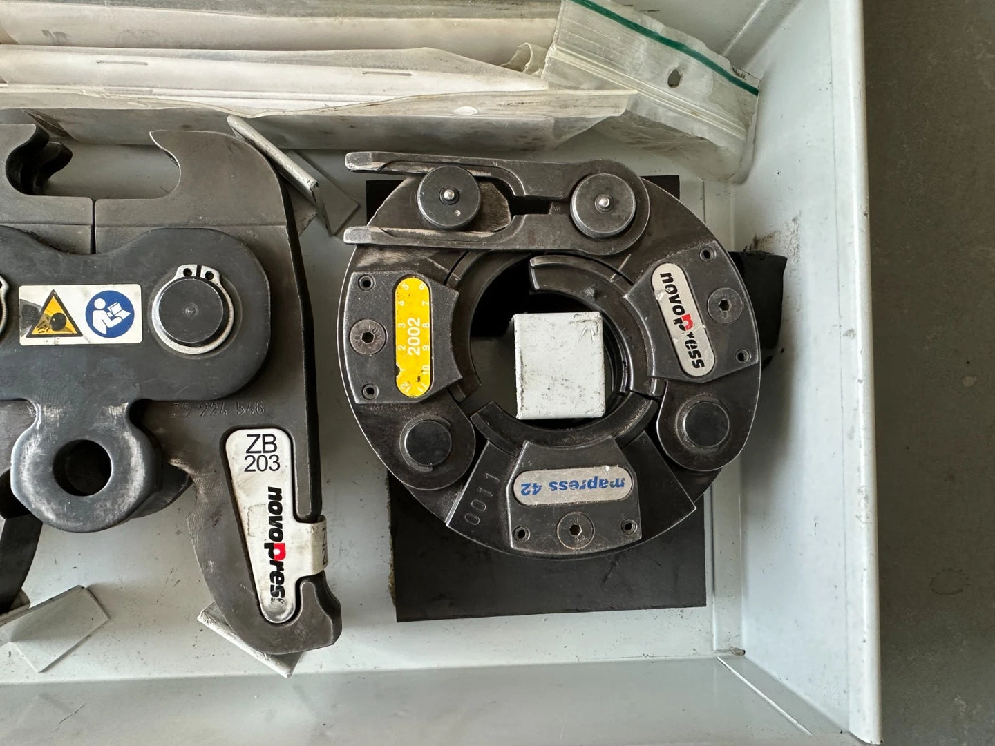 NovoPress persringen M42 M54 voor Mapress fittingen, perstang persmachine
