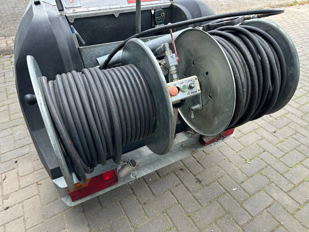 ROM SMART TRAILER Pijpreinigingsmachine 150 bar - 50 l/min Radiografische afstandsbediening