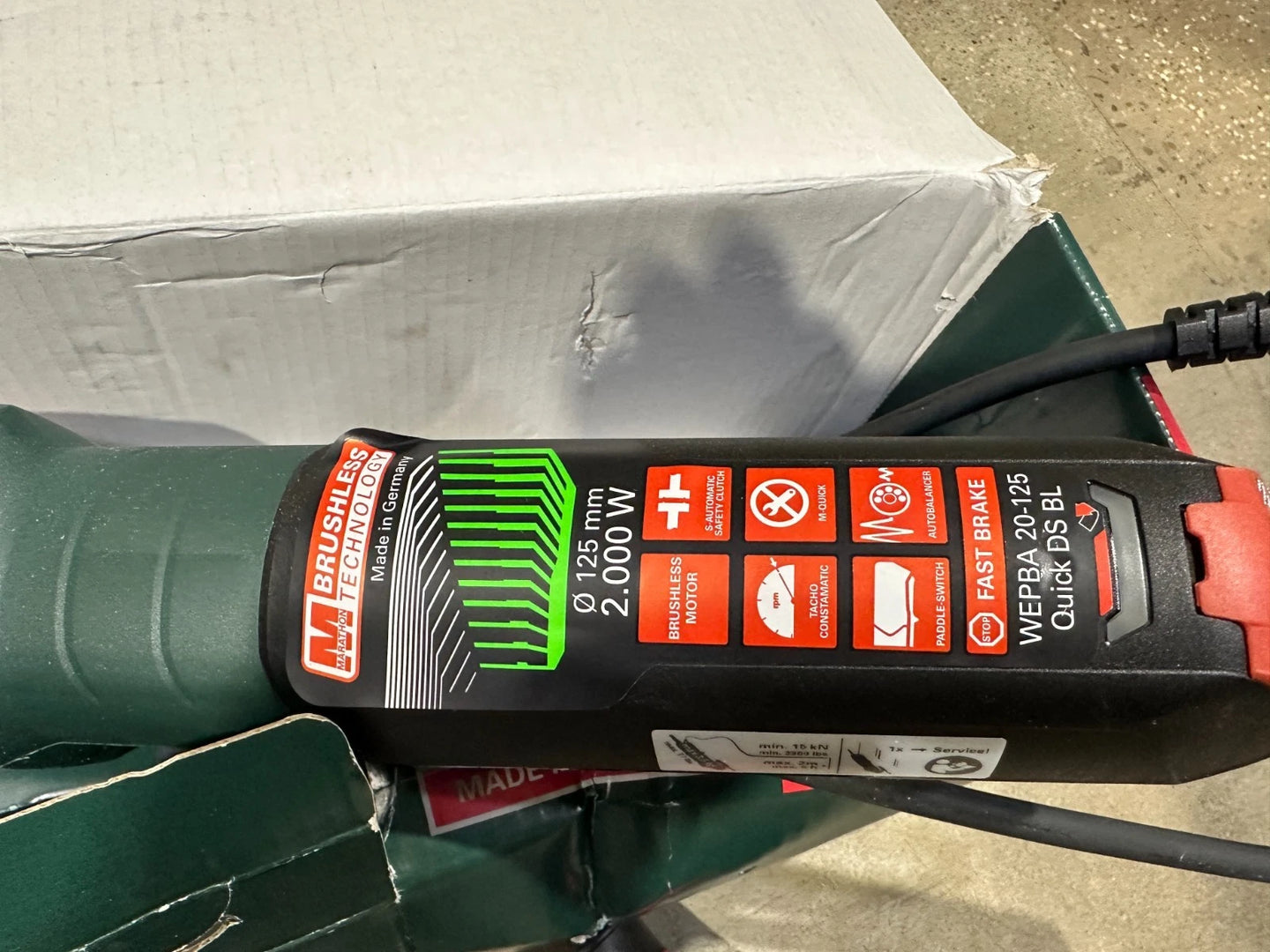 Metabo WEPBA 20-125 QUICK DS BL Haakse slijper nr. 31