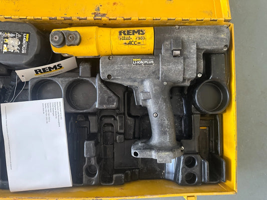Rems persmachine MINI, op batterijen werkende pers ACC 14,4V ACC 9.