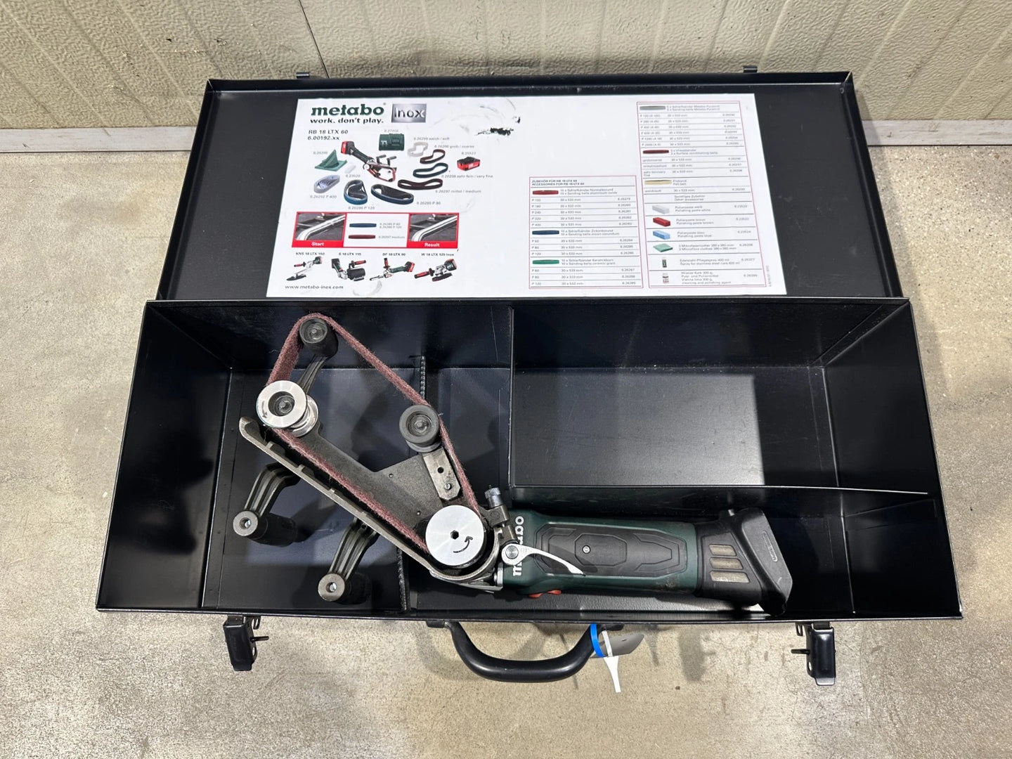 Metabo Accu Pijpbandenschuurmachine RB 18 LTX 60 18V Solo Versie Nr.60 4007430214171
