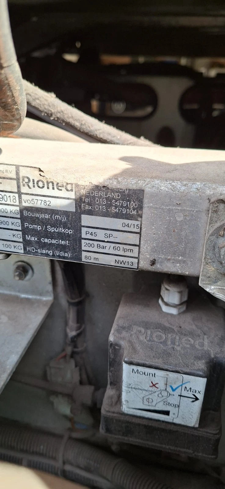 RIONED MultiJet  Rohrreinigungsmaschine 200bar-60l/m  Funkfernbedienung